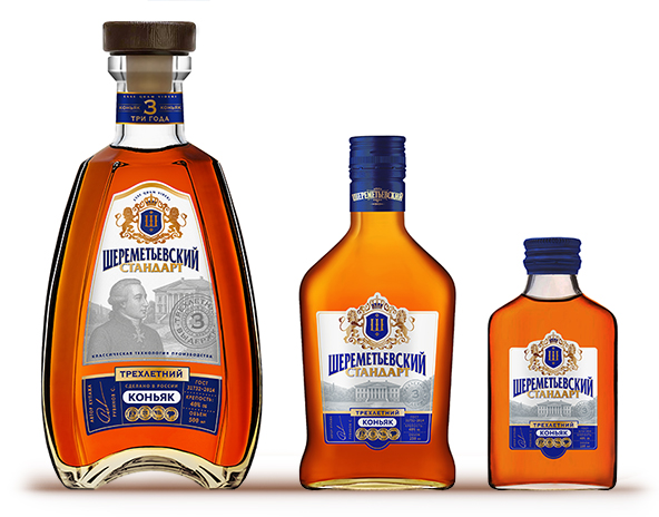 Российский коньяк трехлетний «Шереметьевский стандарт»
